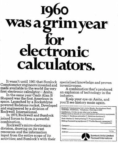 Rockwell calculator ad Rockwell calculator ad