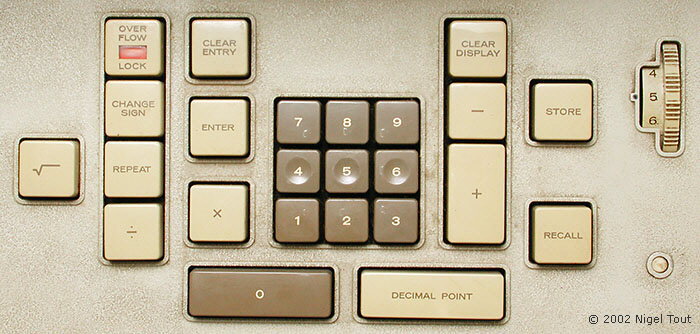 Friden EC-132 keyboard