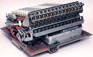 Inside Sumlock Comptometer 993s
