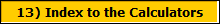 13) Index to the Calculators
