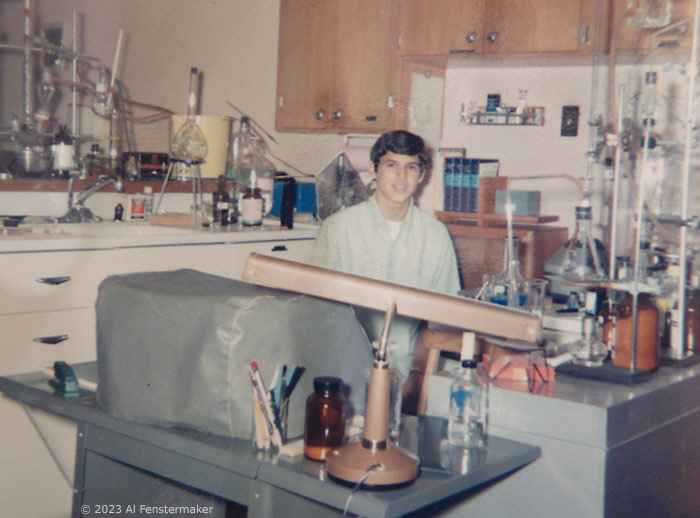 Al Fenstermaker and Lab, 1969