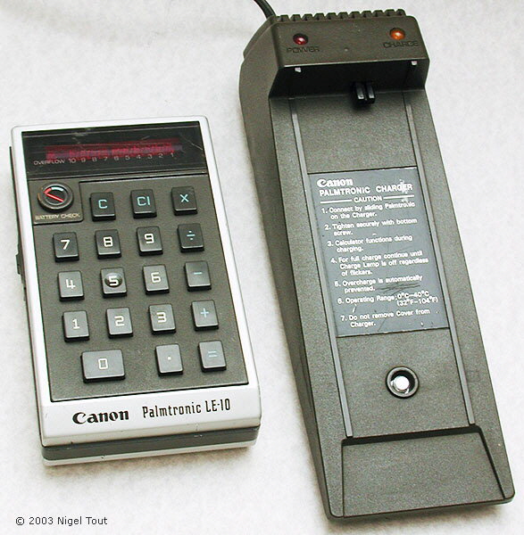 Canon Palmtronic LE-10 and charger