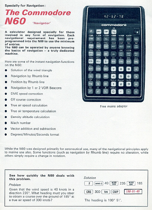 Commodore Brochure N60
