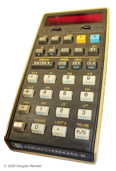 HP-25 with inventory tags