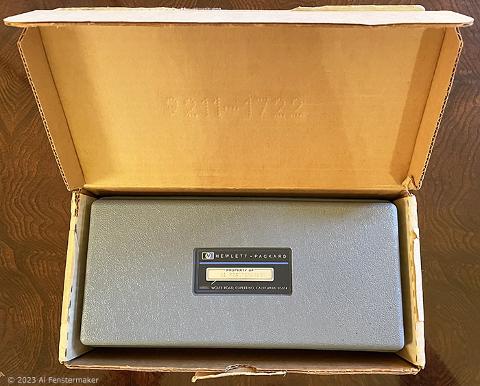 HP-35 case in carton