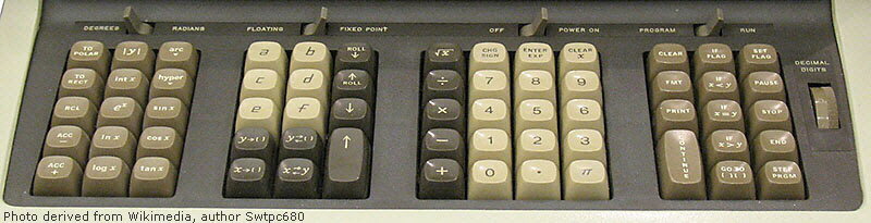 HP 9100A keyboard