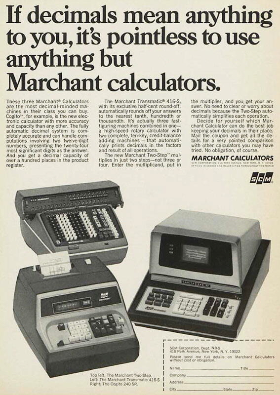 Marchant Advertisement from 1966
