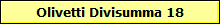 Olivetti Divisumma 18