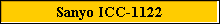 Sanyo ICC-1122