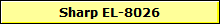 Sharp EL-8026