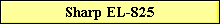 Sharp EL-825