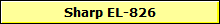 Sharp EL-826