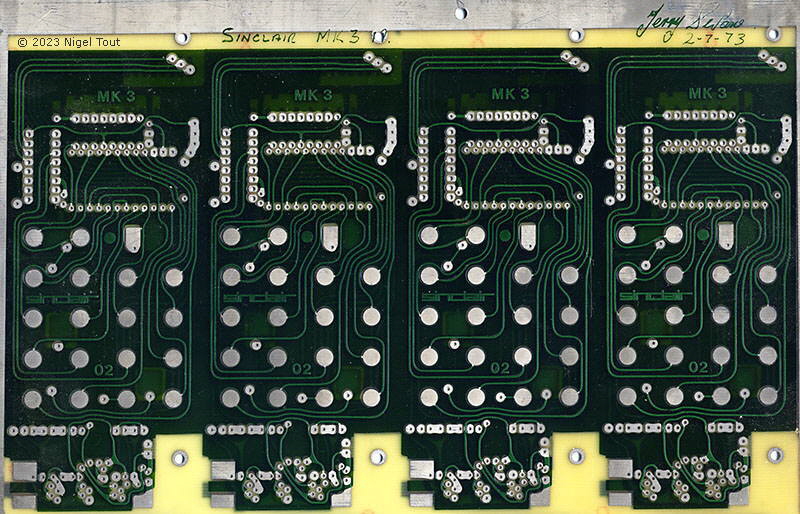 Sinclair Executive Mk3 Circuit Board