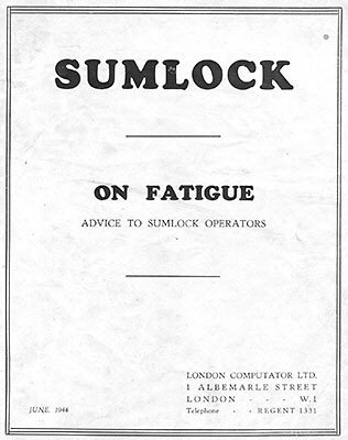 Sumlock On Fatigue instructions