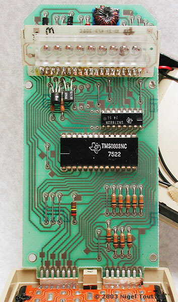 TI-2500 II “Datamath II” circuit board